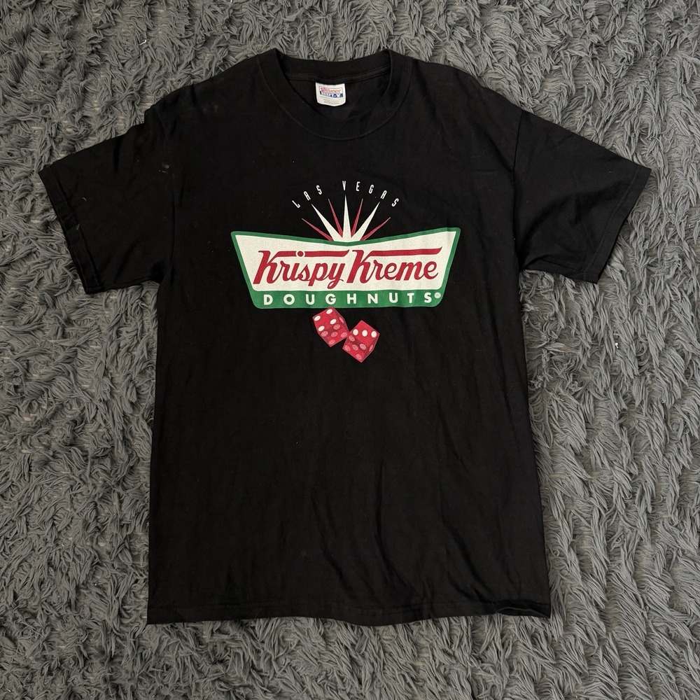 Vintage Krispy Cream Las Vegas Shirt Men's Size Medium Black